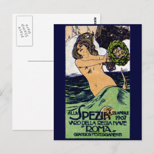 1907 Italiaanse slagerij Roma Briefkaart (Voorkant / Achterkant)