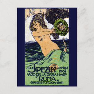 1907 Italiaanse slagerij Roma Briefkaart