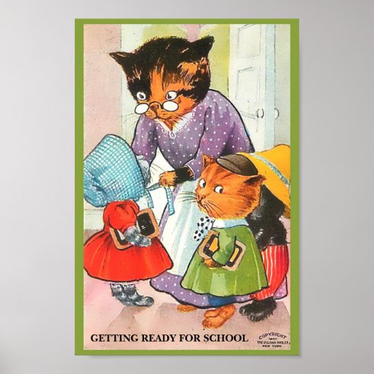 1907 Kittens die Klaar zijn voor het exemplaar va Poster (Voorkant)