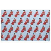 1907 mooie dame op een schommel print stof (Fat Quarter)