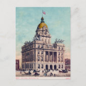 1907 Relikwie van het stadhuis Savannah GA Histori Briefkaart (Voorkant)