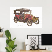 1907 TT Model Rover Automobile Poster (Thuiskantoor)
