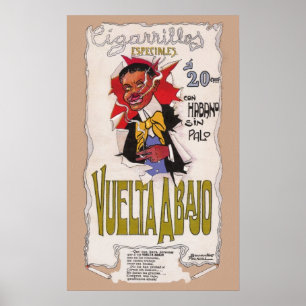 1907 Vuelta Abajo Cigarette Advertisement Poster
