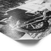 1907 White Model G Steam Touring Car Foto Afdruk (Hoek)