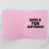 19080S MEISJES WILLEN GEWOON PLEZIER VERJAARDAG KA KAART (Binnen)