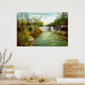 1908 Bronx River Herfsten, Bronx Park, New York Ci Poster (Keuken)