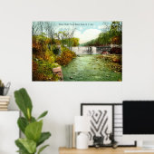 1908 Bronx River Herfsten, Bronx Park, New York Ci Poster (Thuiskantoor)