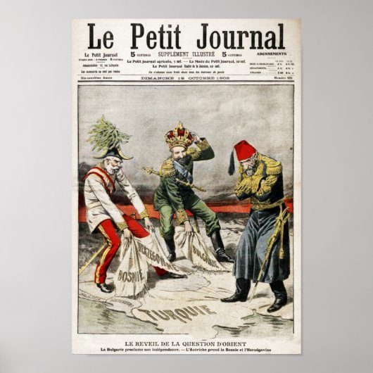 1908 de crisis in Bosnië voor de Eerste Wereldoorl Poster (Voorkant)