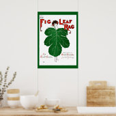  1908 Fig Leaf Rag Sheet Music Hoesje Copy Poster (Keuken)