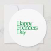 1908 Founders Day Note card Kaart (Achterkant)