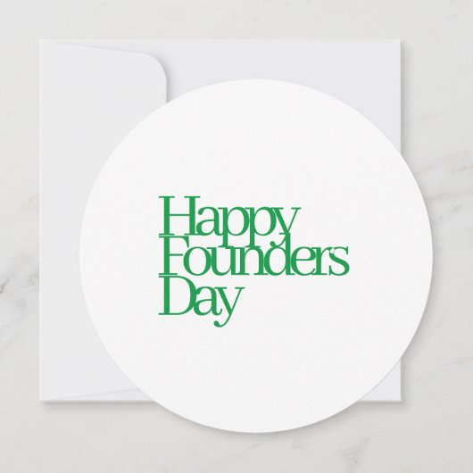 1908 Founders Day Note card Kaart (Achterkant)