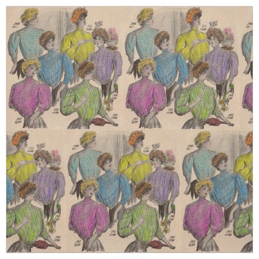 1908 Gimbels dames blouses taille no. 1 Stof (Swatch)