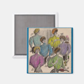 1908 Gimbels dames blouses waïst nr. 1 Magneet (Voorkant / Achterkant)