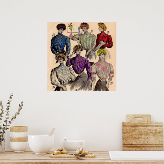 1908 Gimbels dames blouses waïst nr. 1 Poster (Keuken)