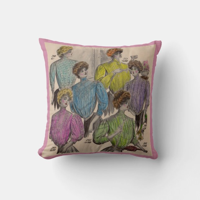 1908 Gimbels damesblouses taille nr. 1 Kussen (Voorkant)