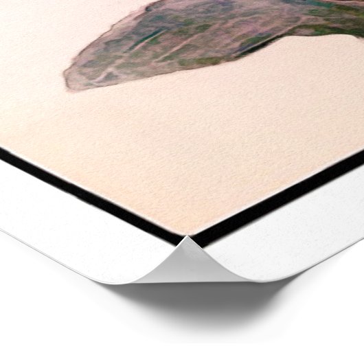 1908 Golf-Waterverf afdrukken Poster (Hoek)