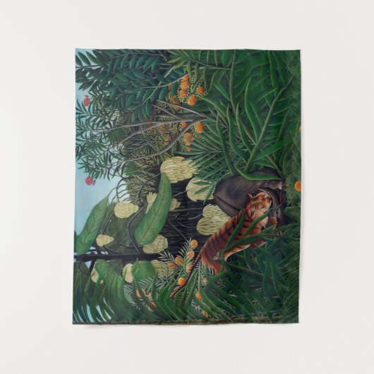 1908 Henri Rousseau Painting Wandkleed (Voorkant)