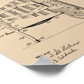 1908 Het vouwen Kunsttekentekening van het Kunstpa Poster (Hoek)