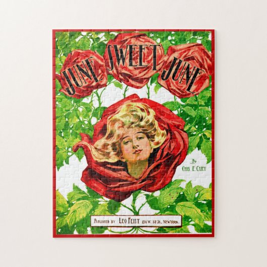 1908 June Sweet June sheet music cover Legpuzzel (Verticaal)