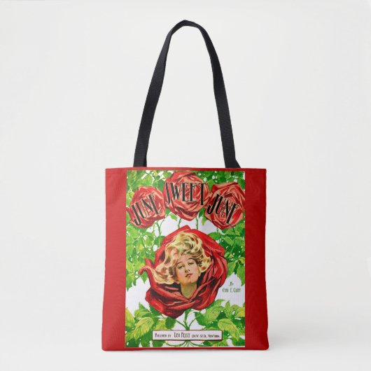1908 June Sweet June sheet music print Tote Bag (Voorkant)