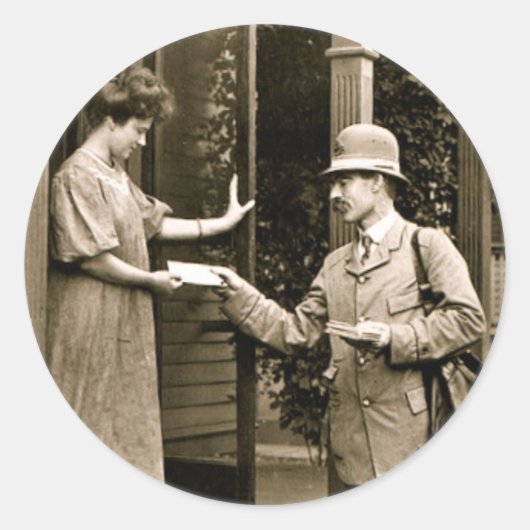 1908 Mail Ronde Sticker (Voorkant)