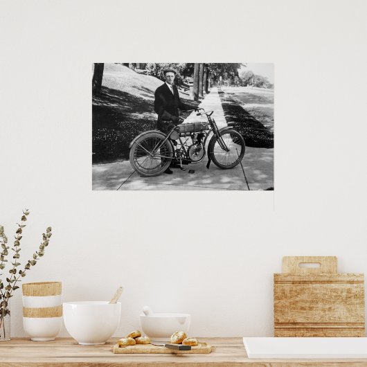 1908 medeoprichter Walter Davidson Poster (Keuken)