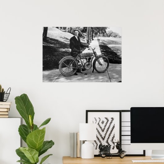 1908 medeoprichter Walter Davidson Poster (Thuiskantoor)