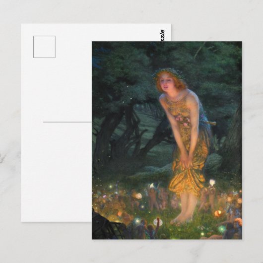 1908, Midzomernacht door Edward Robert Hughes Briefkaart (Voorkant / Achterkant)