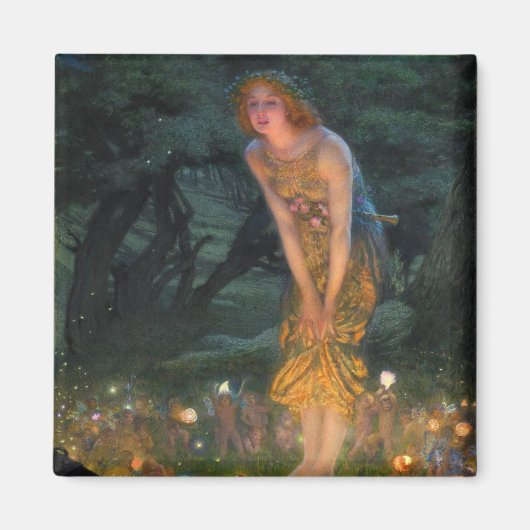 1908, Midzomernacht door Edward Robert Hughes Magneet (Voorkant)
