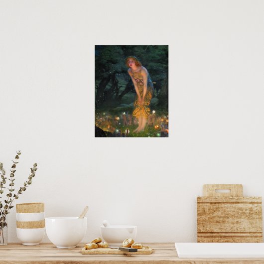 1908, Midzomernacht door Edward Robert Hughes Poster (Keuken)