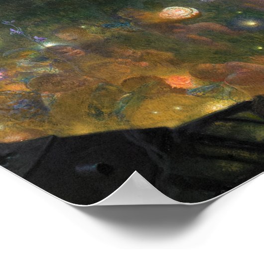 1908, Midzomernacht door Edward Robert Hughes Poster (Hoek)