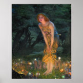 1908, Midzomernacht door Edward Robert Hughes Poster (Voorkant)