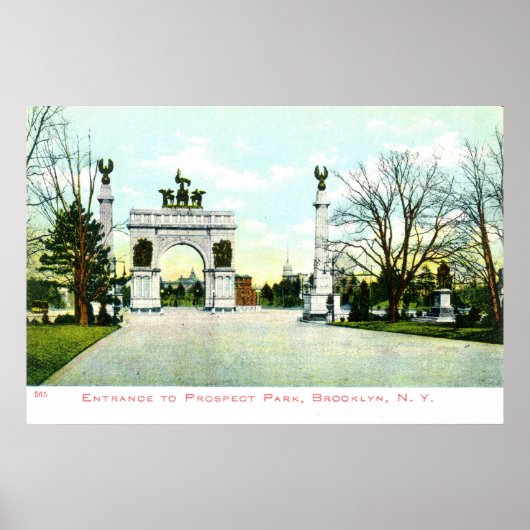 1908  Prospect Park, Brooklyn, NY Poster (Voorkant)