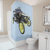 1908 Stanley Steamer Motor Car Douchegordijn (In situ)