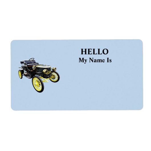 1908 Stanley Steamer Motor Car Etiket (Voorkant)