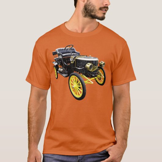 1908 Stanley Steamer Motor Car grappig T-shirt (Voorkant)