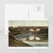 1908 The Bridges, Painesville, Vintage van Ohio Briefkaart (Voorkant / Achterkant)