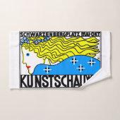 1908 Wenen Art Nouveau Art Show Fair Maiden Bad Handdoek (Handdoek)