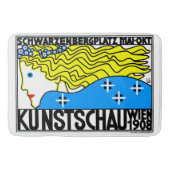 1908 Wenen Art Nouveau Art Show Fair Maiden Badmat (Voorkant)