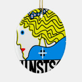 1908 Wenen Art Nouveau Art Show Fair Maiden Keramisch Ornament (Rechts)