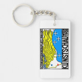 1908 Wenen Art Nouveau Art Show Fair Maiden Sleutelhanger (Voorkant)