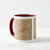 1909 Adirondacks Map van Baedeker's Travel Guide Mok (Voorkant links)