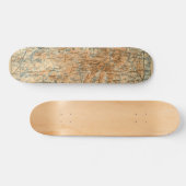 1909 Adirondacks Map van Baedeker's Travel Guide Skateboard (Horizontaal)