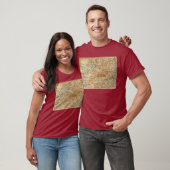 1909 Adirondacks Map van Baedeker's Travel Guide T-shirt (Unisex)