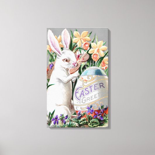 1909 "AFBEELDING BRIEFKAART" KONIJNENSERIE CANVAS  (Voorkant)