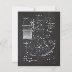 1909 Drum and Musical Apparatus - Patent Drawing Kaart