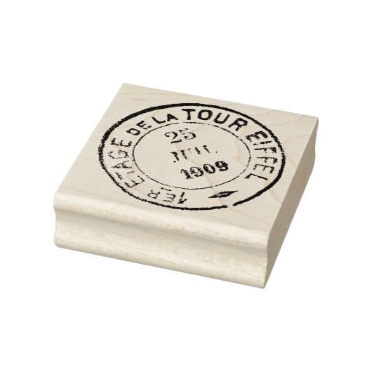 1909 Eiffel Tower Postmark Rubber Art Stamp Rubberstempel (Stempel)