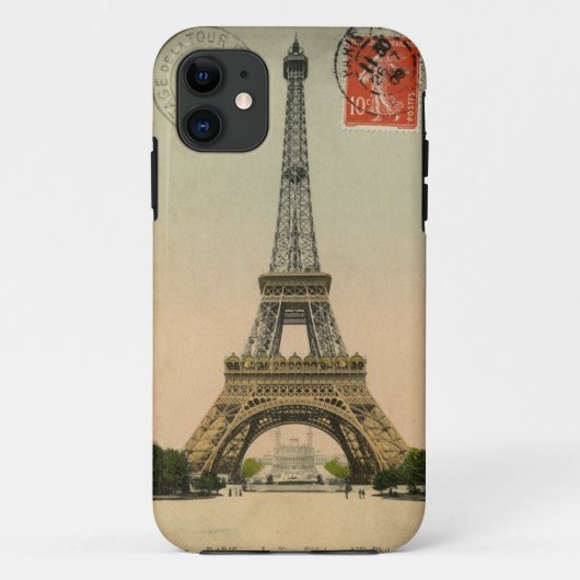 1909 Eiffeltoren Briefkaart Parijs Case-Mate iPhone Case (Achterkant)