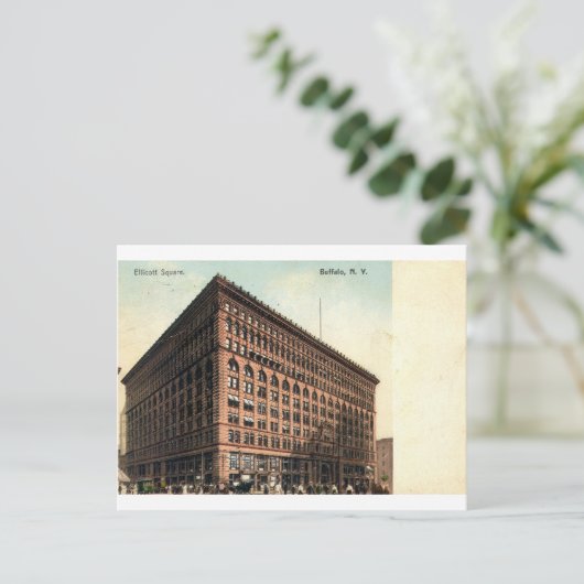1909  Ellicott Square, Buffalo, NY Briefkaart (Staand voorkant)