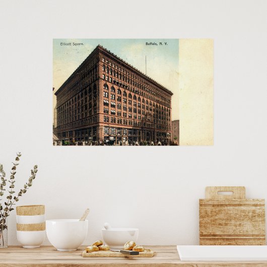1909  Ellicott Square, Buffalo, NY Poster (Keuken)